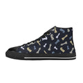 Chess Pattern Women's High Top Canvas Shoes US12 Womens Classic High Top Shoes Printed Offshore