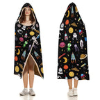 Fun Space Kids Hooded Blanket 100cm x 130cm