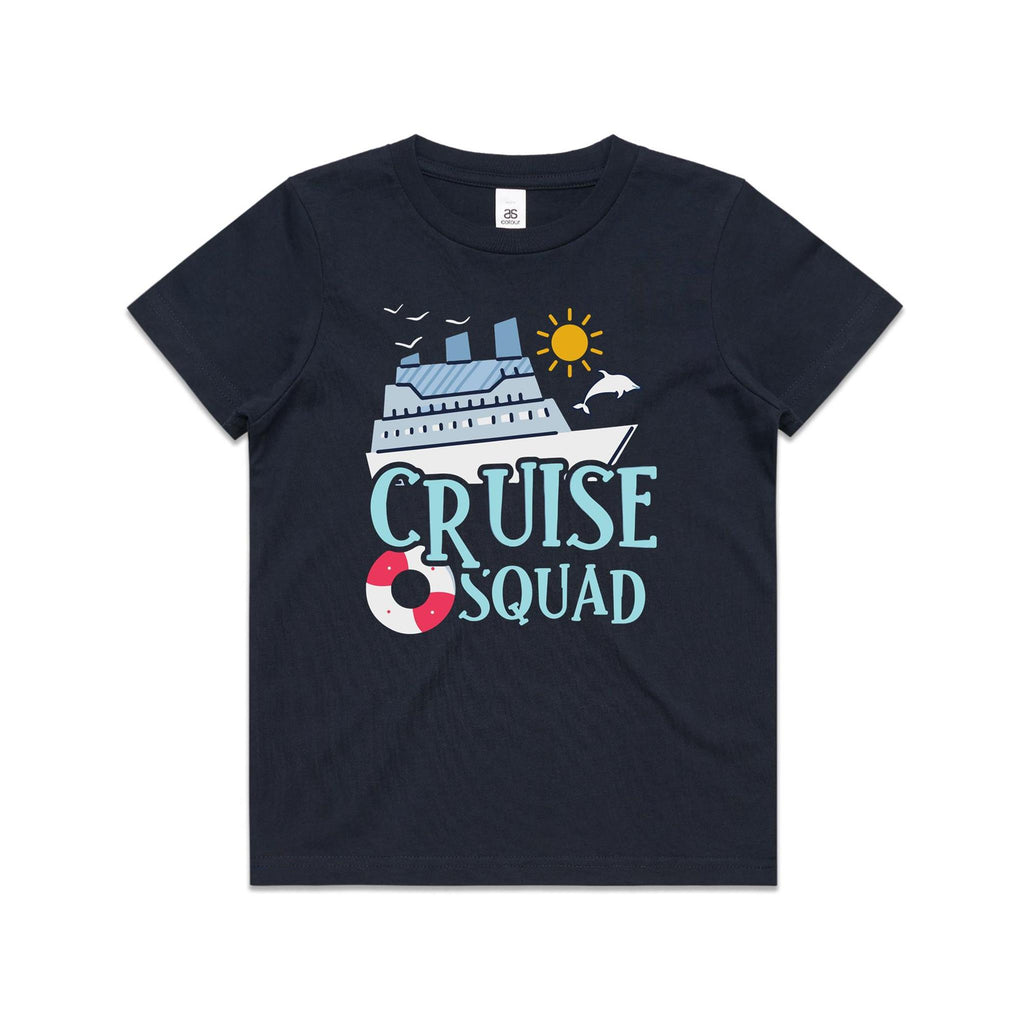 Cruise Squad Kids Cruise T-shirt Navy Kids Cruise T-shirt Cruise Printed In Australia