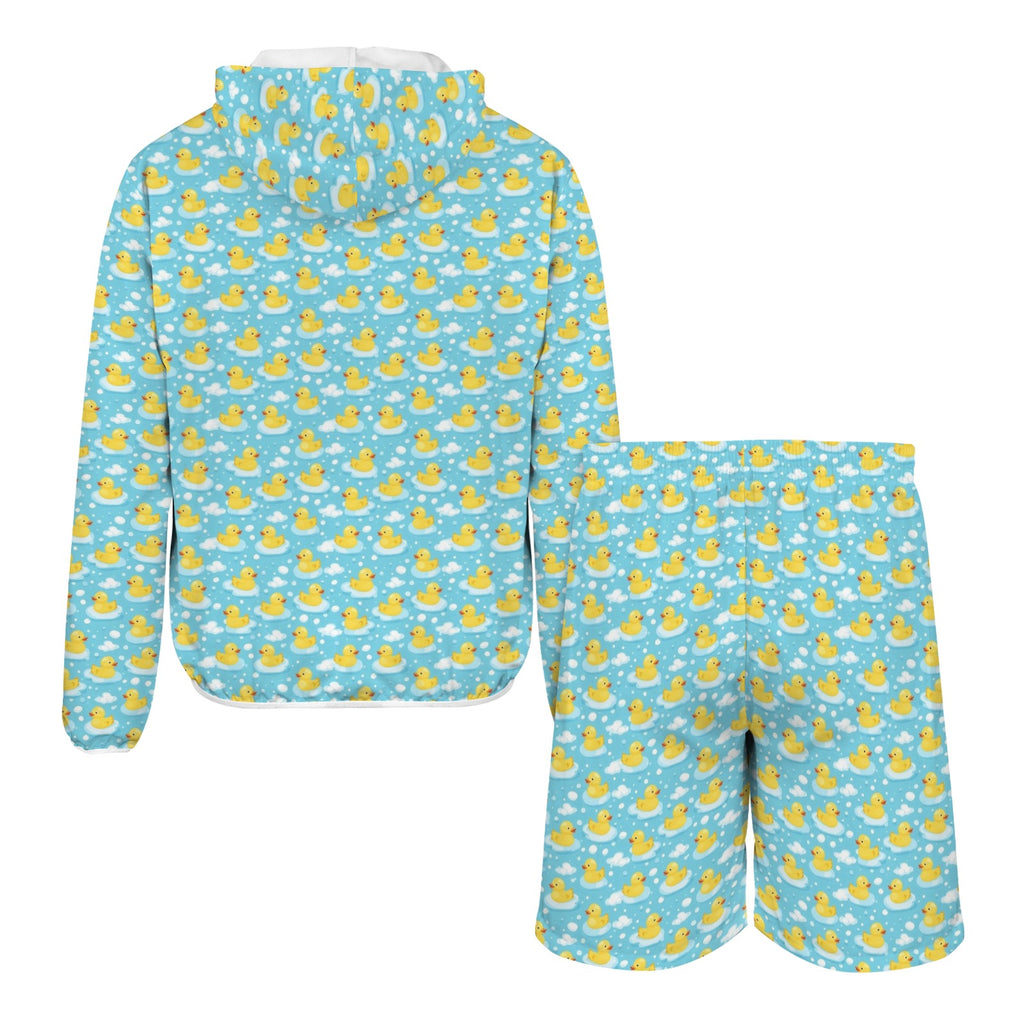 Rubber Ducks Men's Lightweight Sun Hoodie & Shorts Set