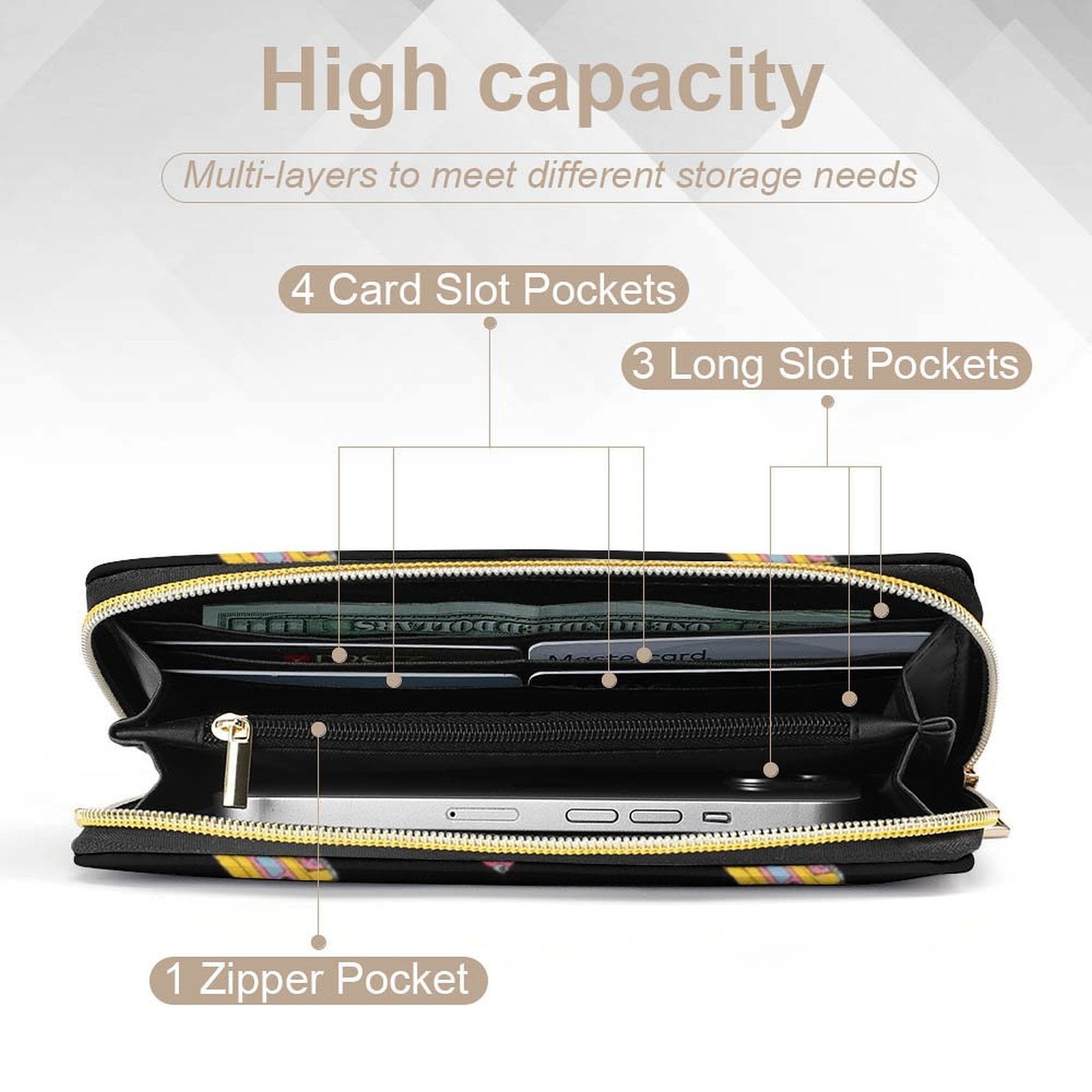 Colourful Cassette Tapes - PU Leather Wallet