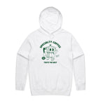 Specialty Coffee - Mens Hoodie White Mens Hoodie Coffee Printed In Australia