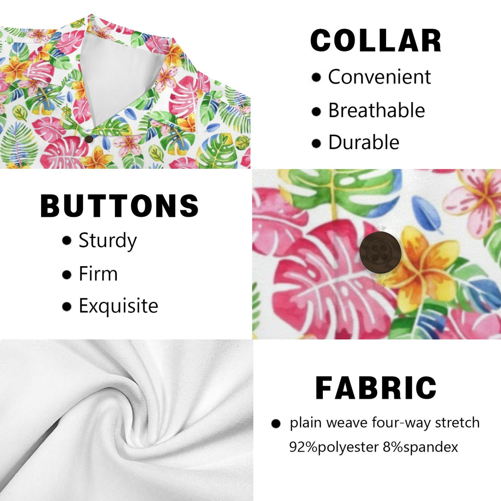 Bright Painted Tropical Men's Hawaiian Shirt