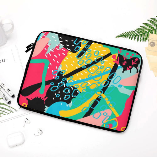 Abstract Colours Laptop Sleeve (Multiple Sizes) Laptop Sleeve Printed Offshore