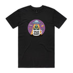 Coffee, Alien, UFO, Take Me To Your Brewer Men's AS Colour T-shirt Black Mens T-shirt Coffee Printed In Australia Sci Fi