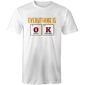 Everything Is OK, Periodic Table - Mens T-Shirt White Mens T-shirt Printed In Australia Science