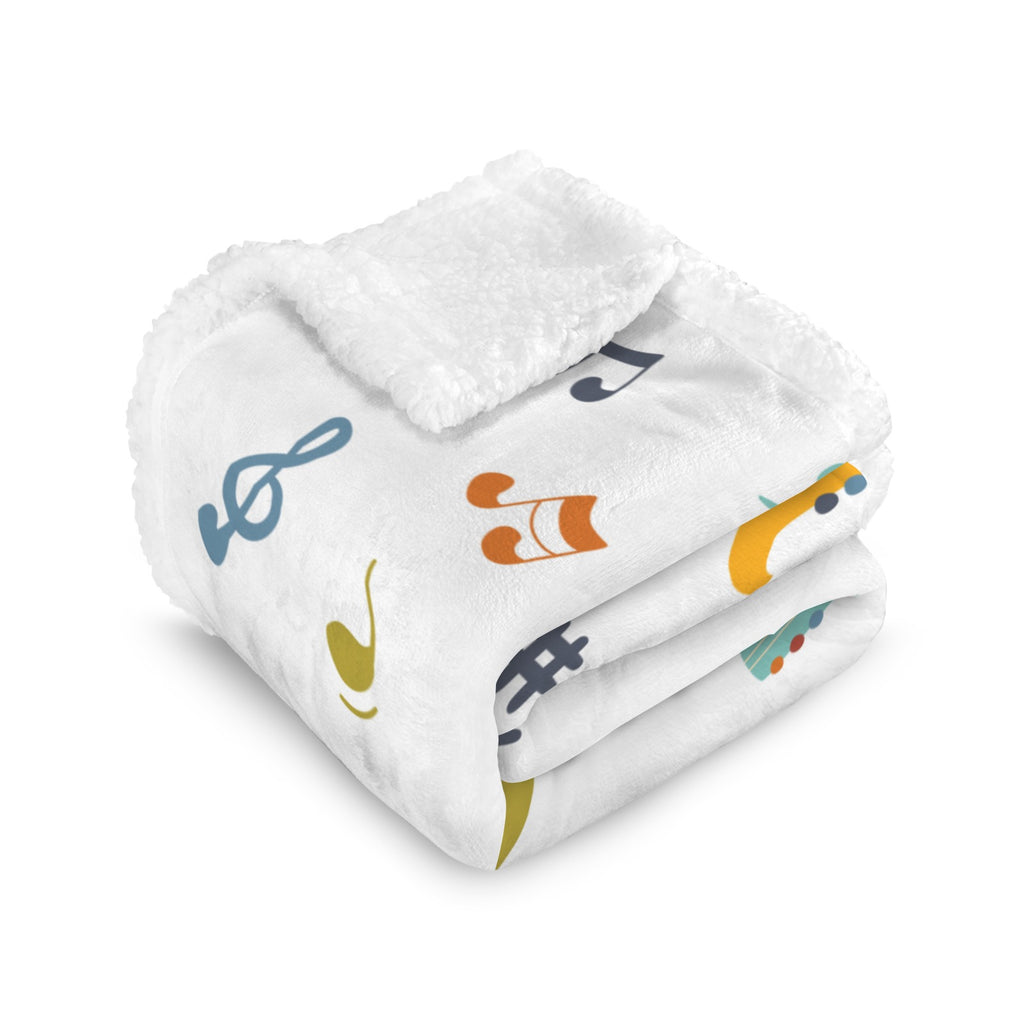 Music Time - Double-Layer Fleece Blanket 51"x59"