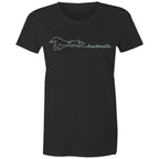 Checkmate, Chess - Womens T-shirt Black Womens T-shirt Chess Games Printed In Australia