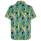 Bright Toucans Women's Collared Pocketless Short Sleeve Shirt