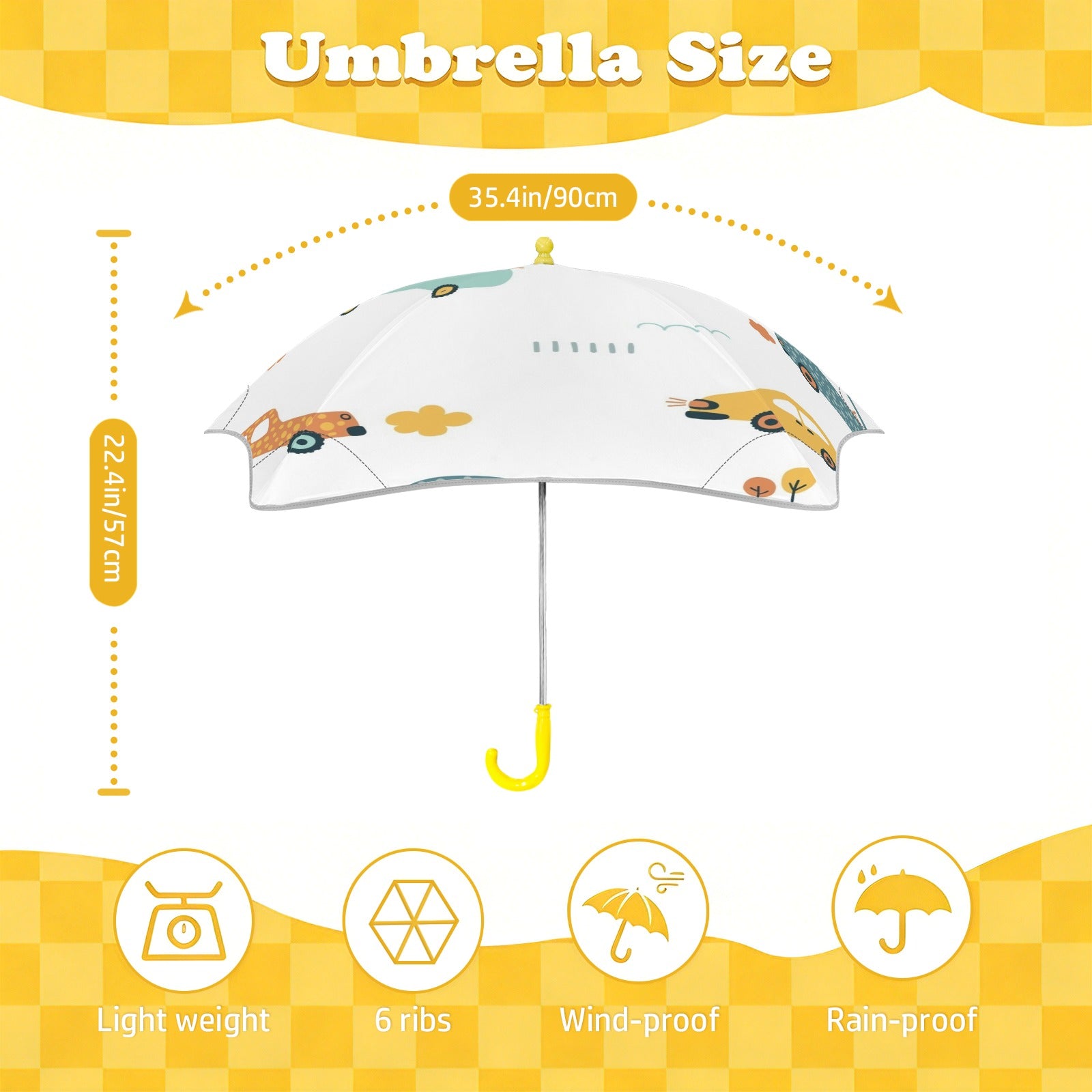 Cars Kids Safe Round Corner Umbrella Kids Safe Round Corner Umbrella Printed Offshore