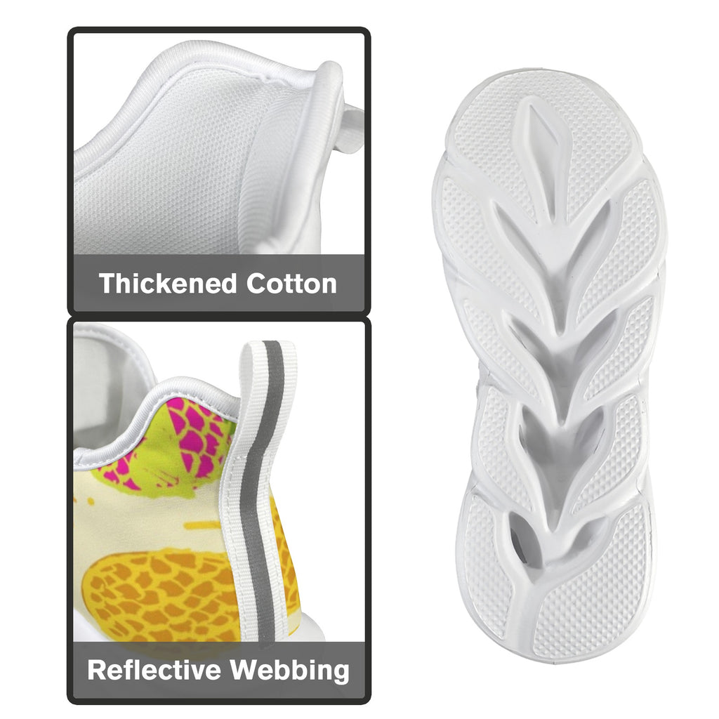 Funky Pineapples Women's Twisted Sole Sneakers