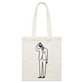 Coffee Brain Parcel Canvas Tote Bag Default Title Small Tote Bag Coffee Printed In Australia