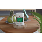 Personalise - Best Teacher Ever, Blackboard - White 15oz Ceramic Mug Personalised 15oz Mug