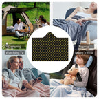 Yellow Lightning Kids Hooded Blanket 100cm x 130cm Kids Hooded Blanket comic Printed Offshore