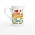 Personalised Dad, The Man Who Has Everything Except A Full Head Of Hair White 10oz Porcelain Slim Mug Default Title Personalised Porcelain Mug Dad Globally Fulfilled