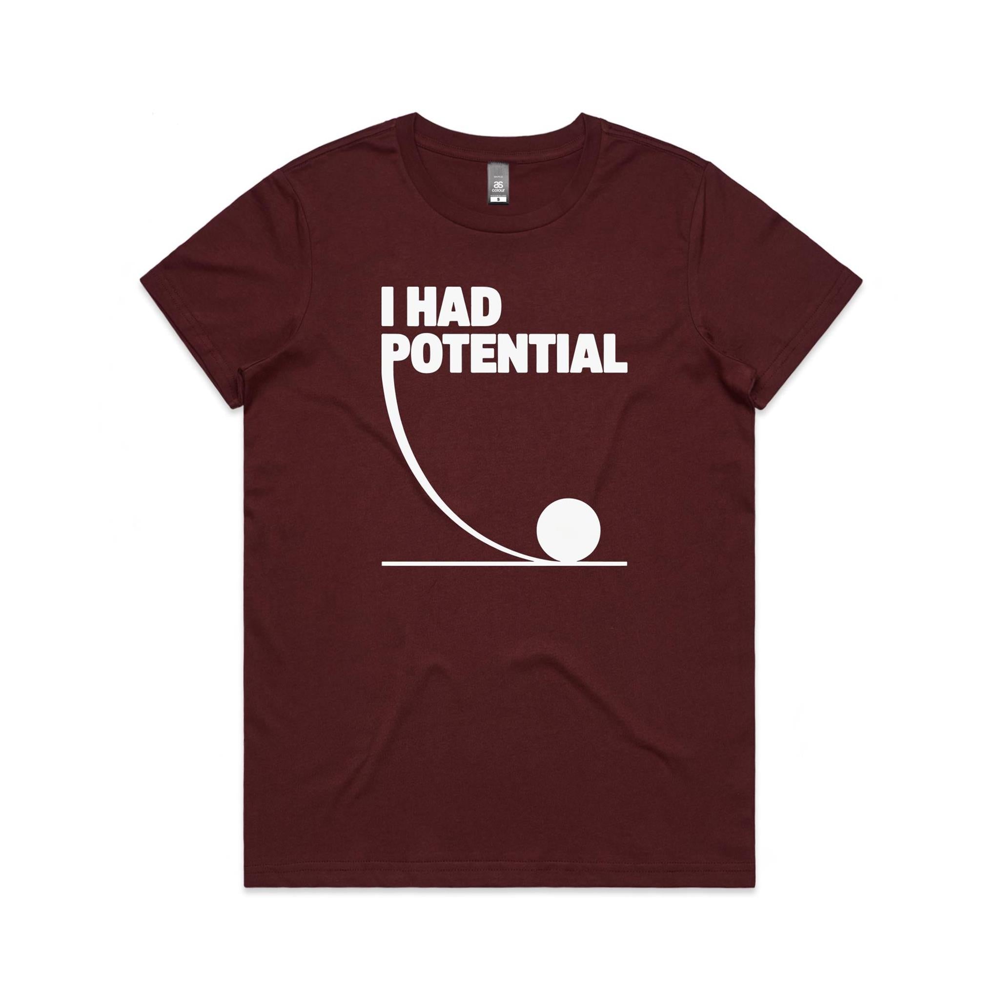 I Had Potential Women's AS Colour T-shirt
