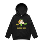Sandwich, It's What's On The Inside That Counts - Kids Hoodie Black Kids Hoodie Printed In Australia