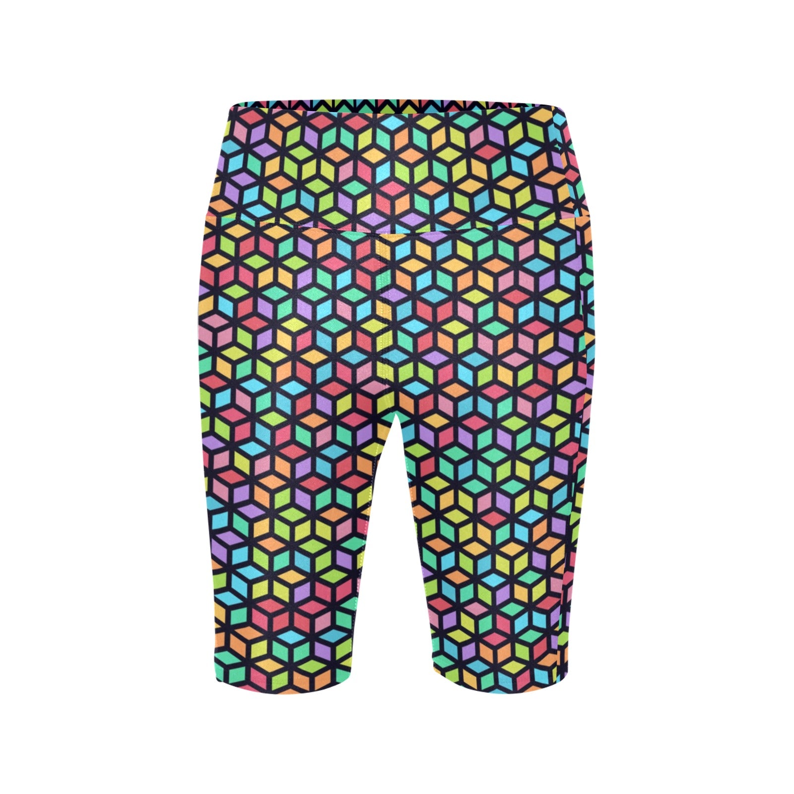 Tesselate Women's Bike Shorts With Side Pockets Women's Bike Shorts Printed Offshore