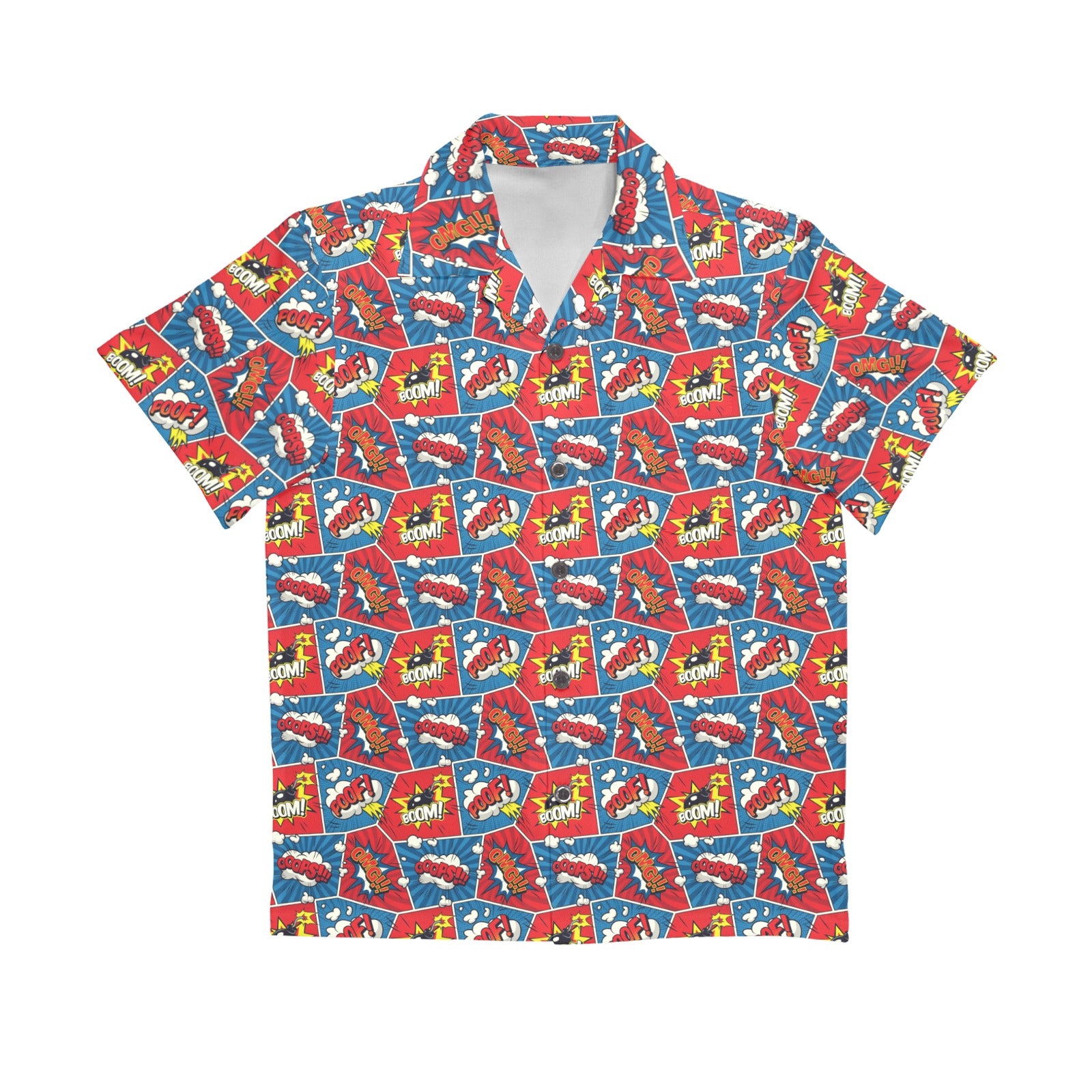 Comic Book Pop - Senior Kids Hawaiian Shirt