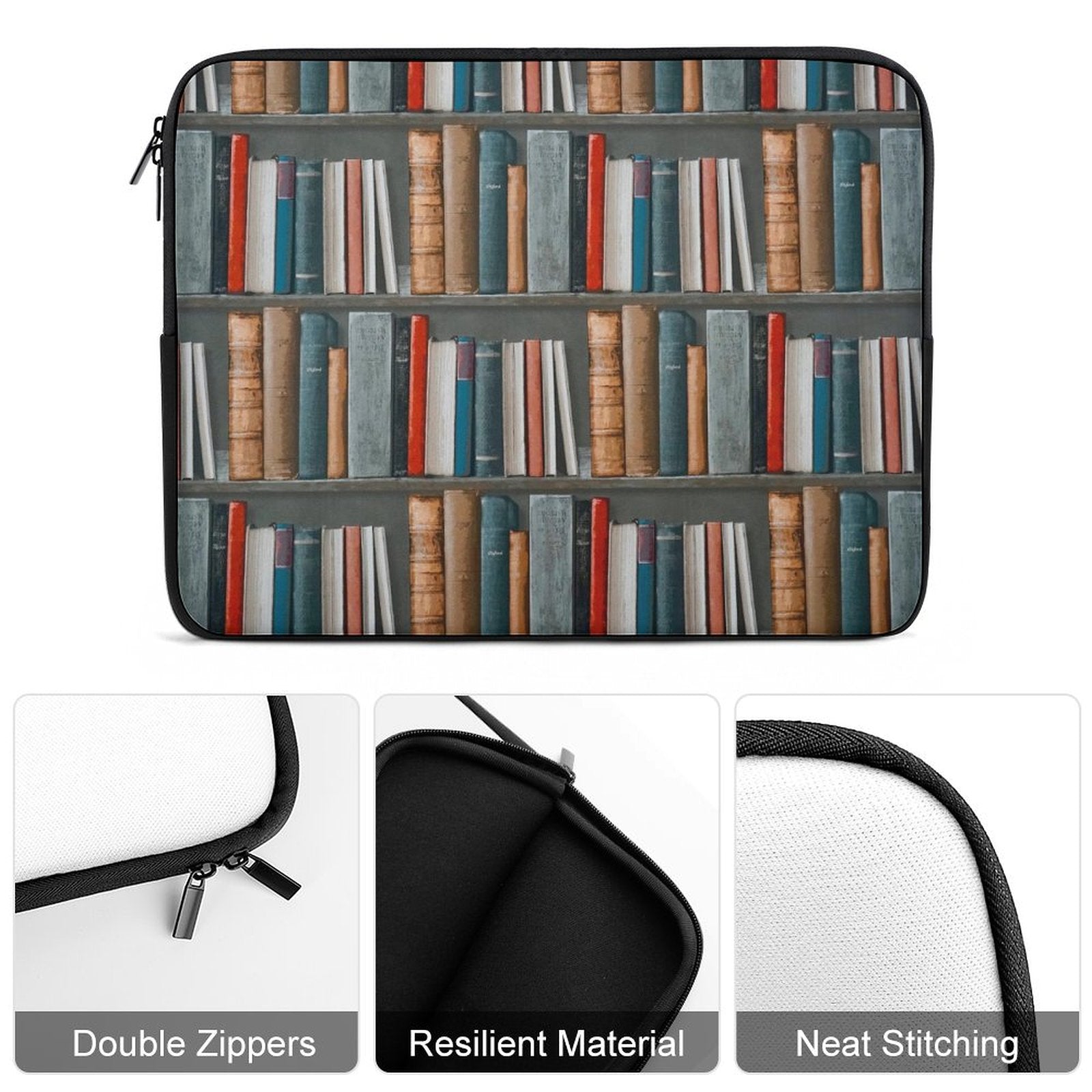 Books Laptop Sleeve (Multiple Sizes) Laptop Sleeve Printed Offshore Reading