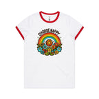 Choose Happy - Women's Ringer Tee