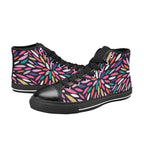 Colour Burst - Kids High Top Canvas Shoes