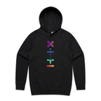 Math Symbols - Mens Hoodie Black Mens Hoodie Maths Printed In Australia