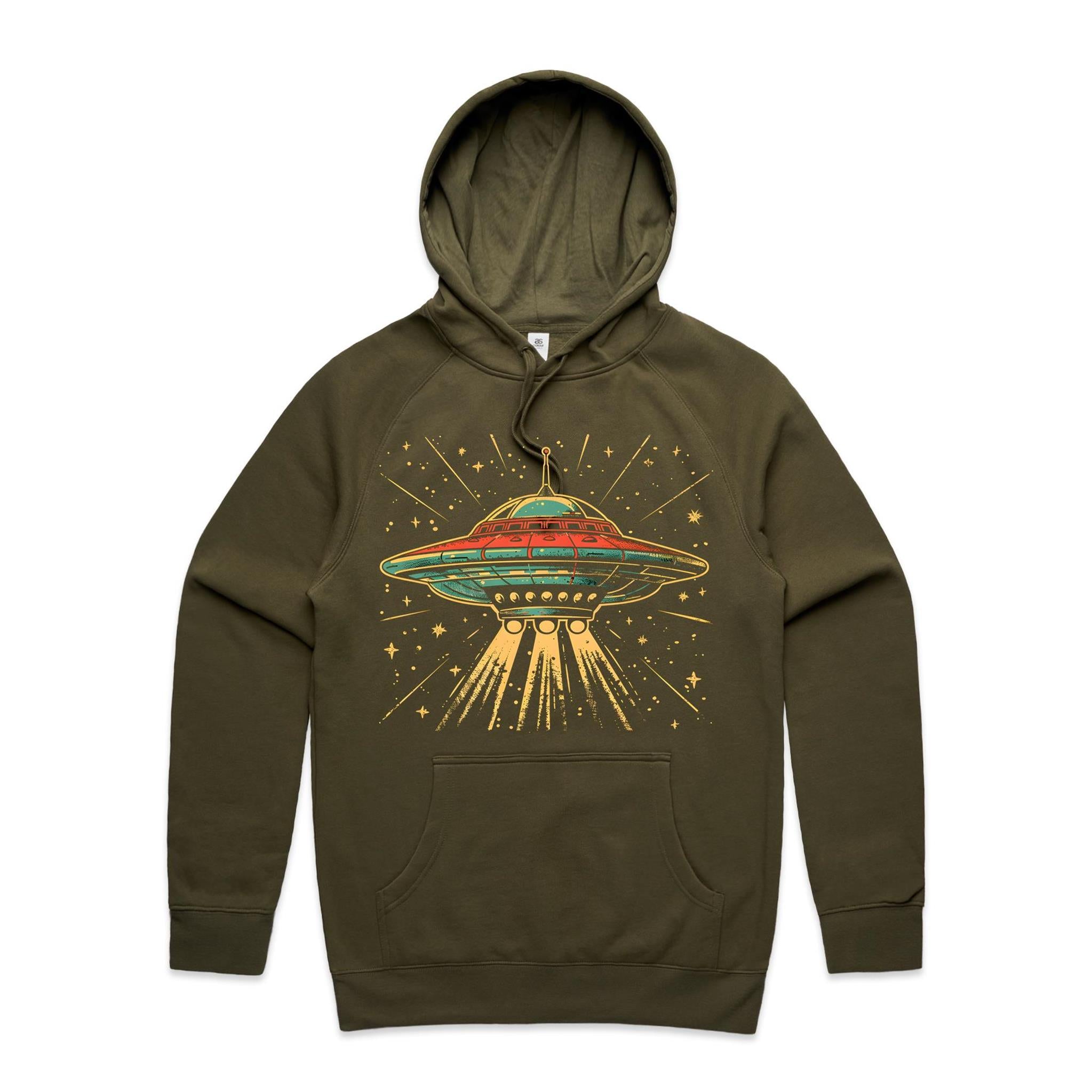 Retro UFO Men's AS Colour Hoodie