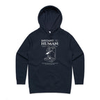 Instant Human, Coffee Machine - Womens Hoodie Navy Womens Hoodie Coffee Printed In Australia