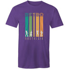 Retro Nostalgia - Mens T-Shirt Purple Mens T-shirt Printed In Australia Retro