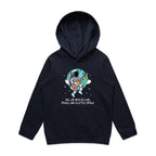 Astronaut, All We Need Is Love And A Little Space - Kids Hoodie Navy Kids Hoodie Printed In Australia