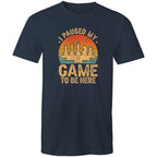 Chess, I Paused My Game To Be Here - Mens T-Shirt Navy Mens T-shirt Chess Games Printed In Australia