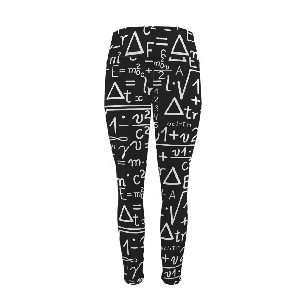 Mathematics - Women's High Waist Pockets Yoga Leggings
