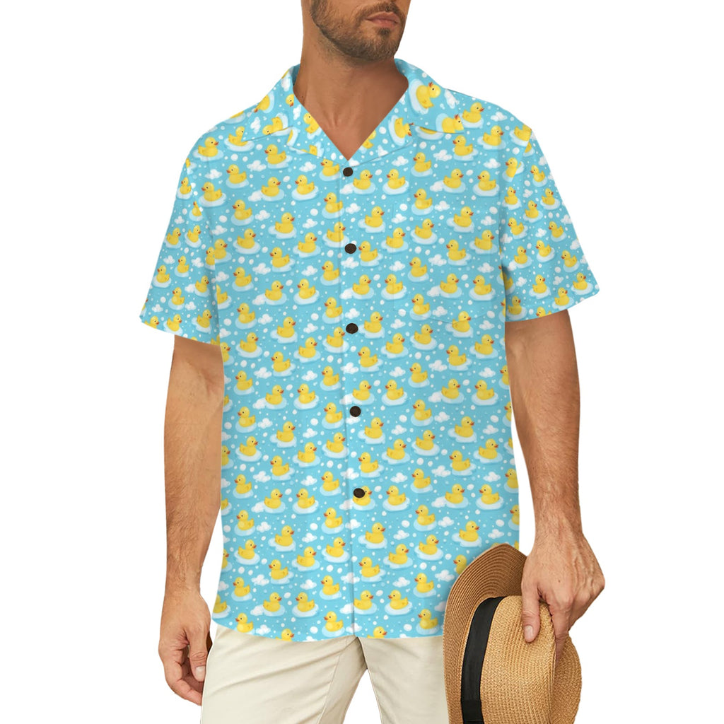 Rubber Ducks Men's Short Sleeve Hawaiian Shirt