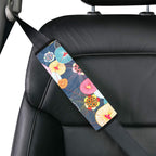 Abstract Floral Car Seat Belt Cover 7''x10'' (Pack of 2) Car Seat Belt Cover 7x10 (Pack of 2) Plants Printed Offshore