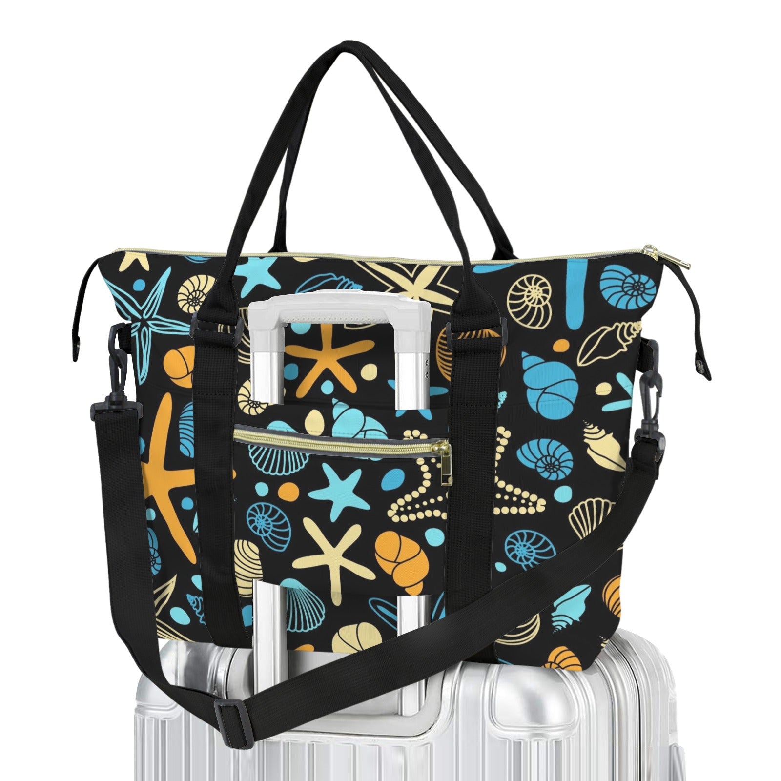 Starfish And Shells Duffle Bag-Simple (Model 1715) One Size Duffle Bag-Simple (1715)