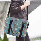 Doughnuts On Blue Duffle Bag-Simple (Model 1715) Duffle Bag-Simple (1715)