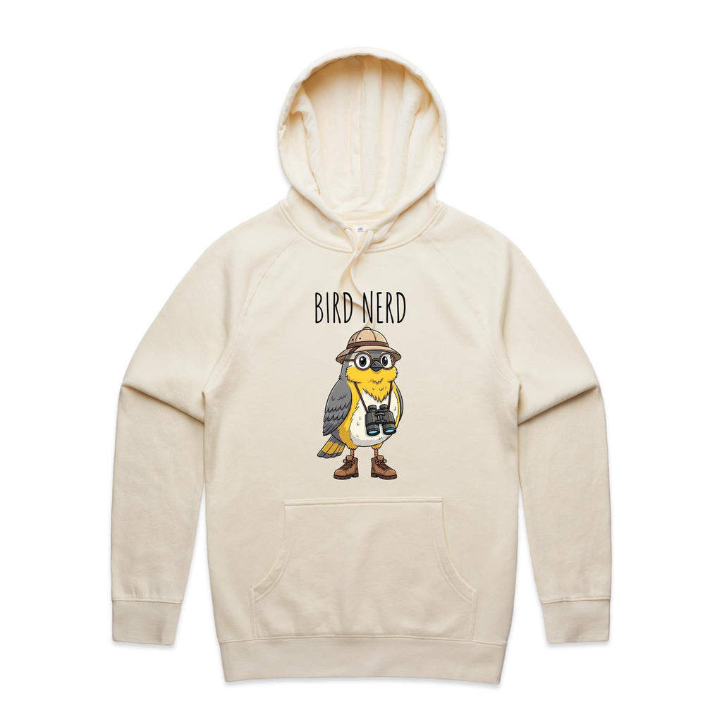 Bird Nerd 2 Men's AS Colour Hoodie Ecru Mens Hoodie animal Birds Printed In Australia