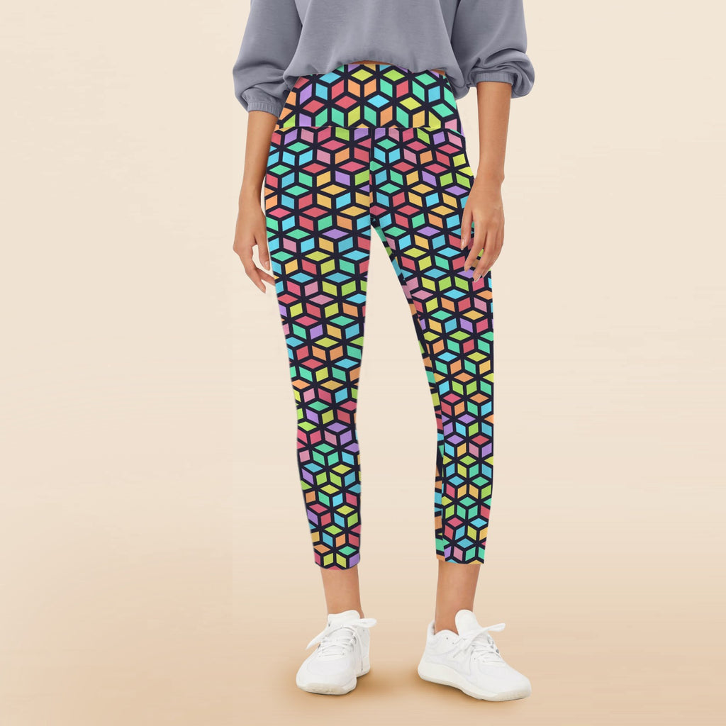 Tesselate - Women's High Waist Pockets Yoga Leggings