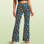 Galaxy High Waist Crossover Tummy Control Flare Leggings 5XL High Waist Flare Leggings Printed Offshore Space
