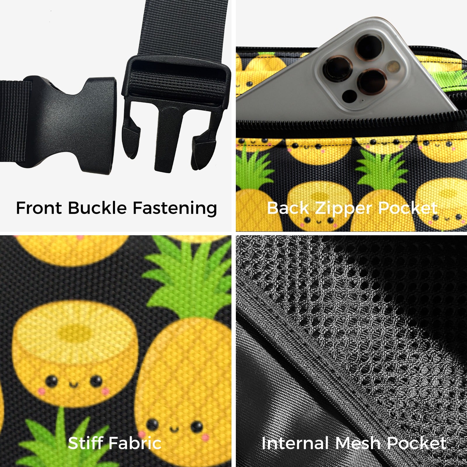 Happy Pineapples - Belt Bag