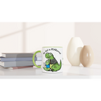 Personalised - My Dad Is Roarsome, Dinosaur - White 11oz Ceramic Mug Personalised Mug customisable dad Globally Fulfilled personalise