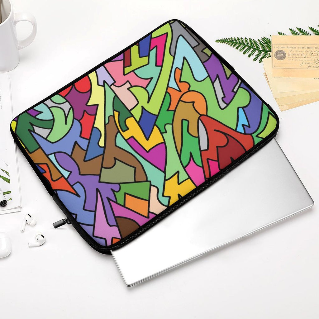 Bright Abstract Laptop Sleeve (Multiple Sizes) Laptop Sleeve Printed Offshore