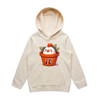 Chicken Pot Pi, Maths - Kids Hoodie Ecru Kids Hoodie Printed In Australia