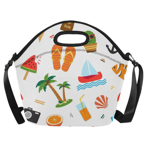 Beach Time - Neoprene Lunch Bag One Size Neoprene Lunch Bag Printed Offshore