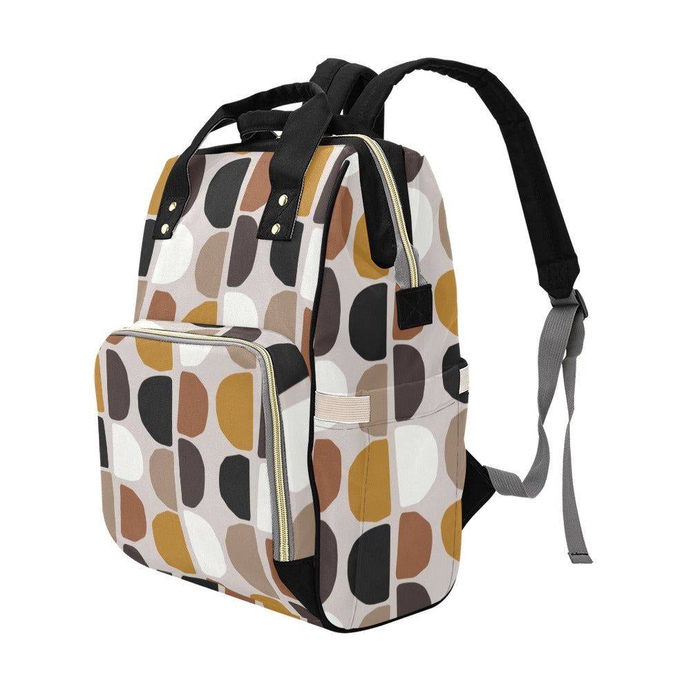 Pebble Brown - Multi-Function Backpack, Nappy / Diaper Bag