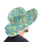 Summer Fruit Wide Brim Bucket Hat Wide Brim Bucket Hat Food Printed Offshore