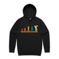 Saxophone Player Evolution Men's AS Colour Hoodie Black Mens Hoodie Music Printed In Australia