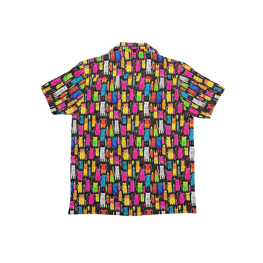 Colourful Cats - Junior Kids Hawaiian Shirt