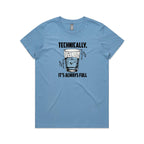 Glass Half Full Women's AS Colour T-shirt